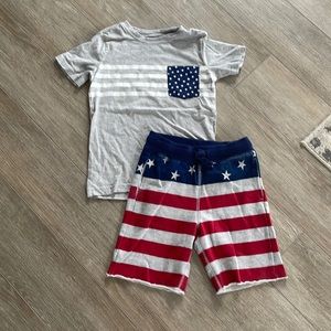 Red white and blue set